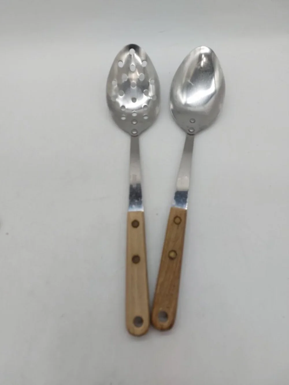 Robinson Knife CO USA Spoons Wood Handle 12